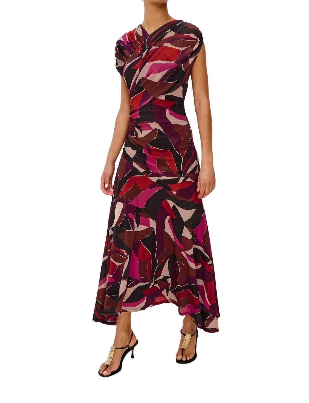 NEW RAILS vanya maxi dress in multi paradise